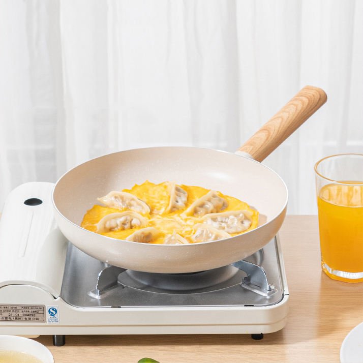 Fast Shipping Essence Series White Press Aluminum Stone Saucepan Non Stick Cookware Sets With Lid