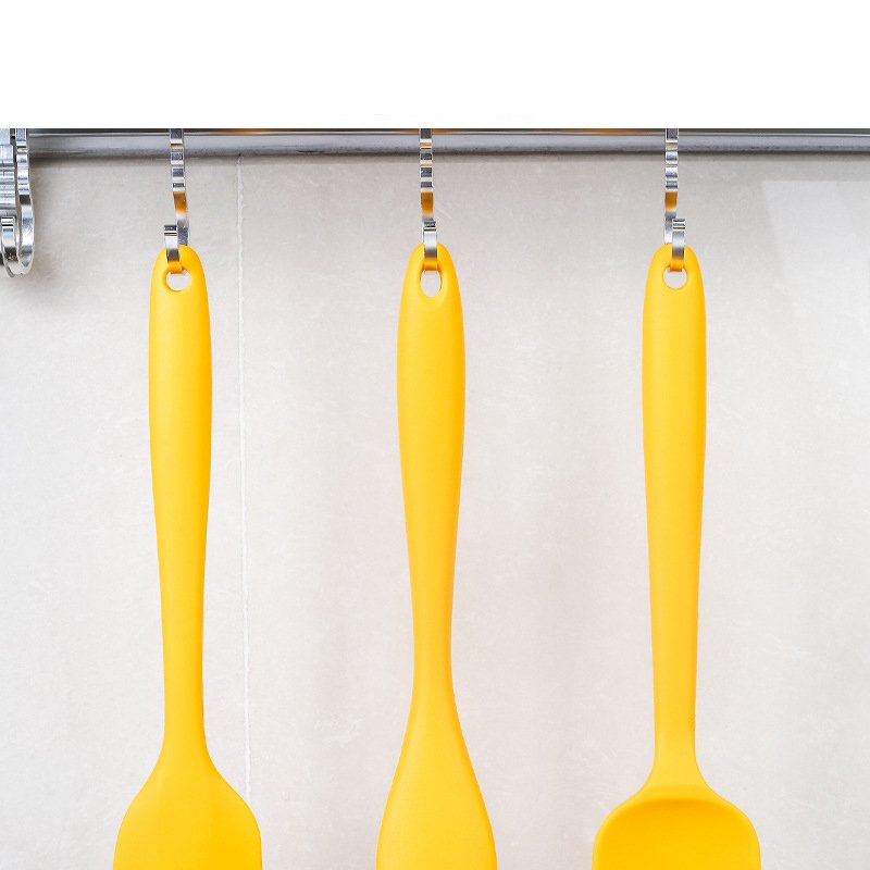 New design Silicone kitchen utensils 9-piece set kitchen gadgets cookware sets with storage bucket