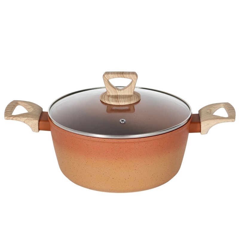 Hot selling aluminum Cookware set with marble non stick set cooking cookware and soup pot with Kitchen cooking pots