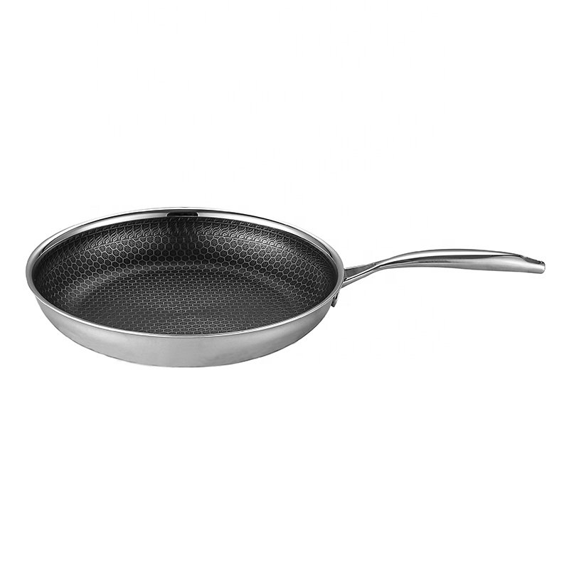 Luxury Pots And Pans Honeycomb Non-stick Cookware Set Triply Stainless Steel 304 And 403 No Chemical Coating Cookware