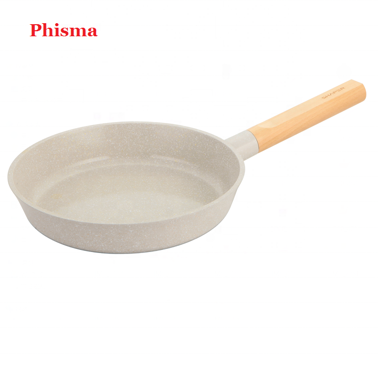 High Quality 7pcs Kitchen Aluminium Cooking Pots And Pans Non Stick Cookware Set With Wood Handle