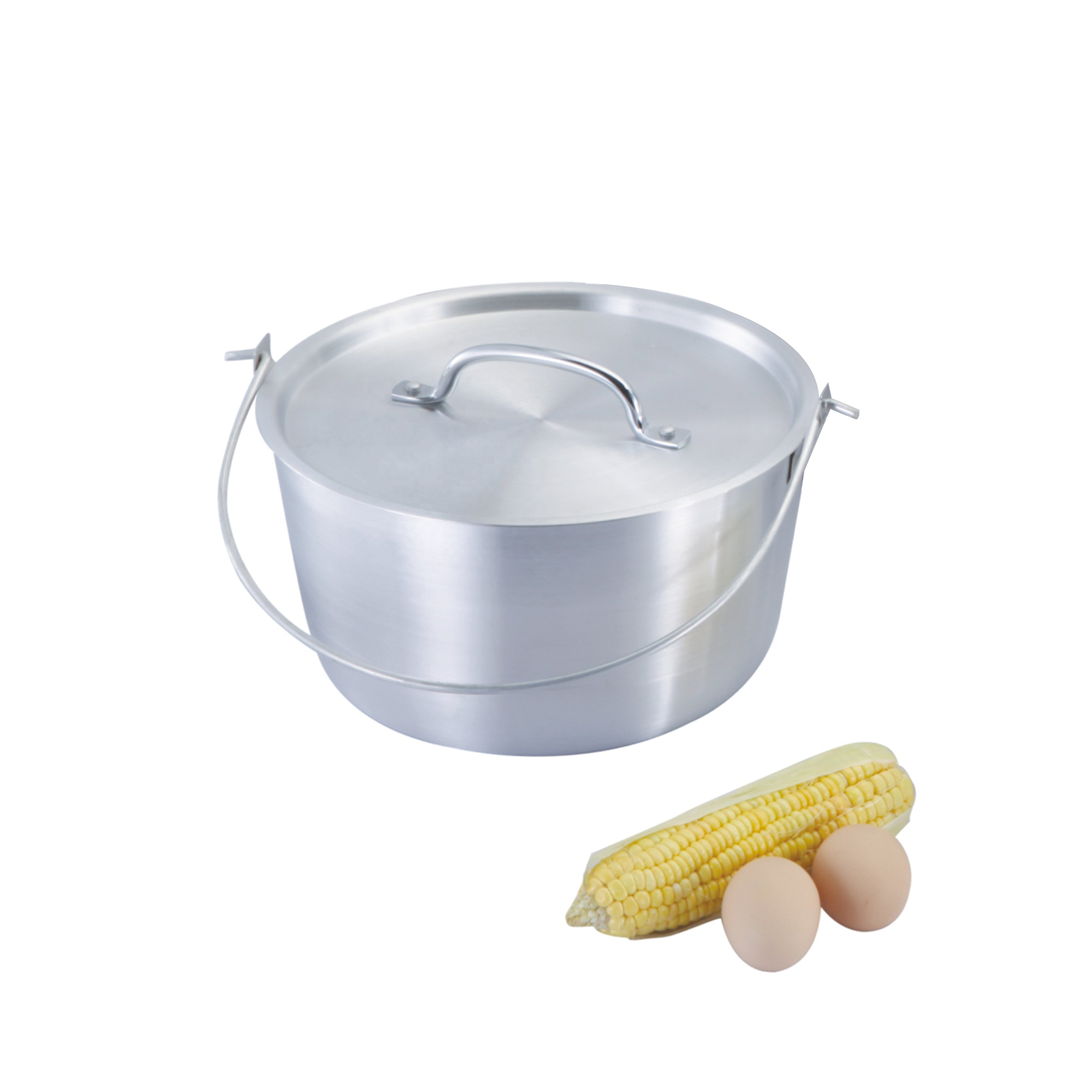 Aluminium Pot Set Sanded Cookware Set with Big Capacity for Home Restaurant