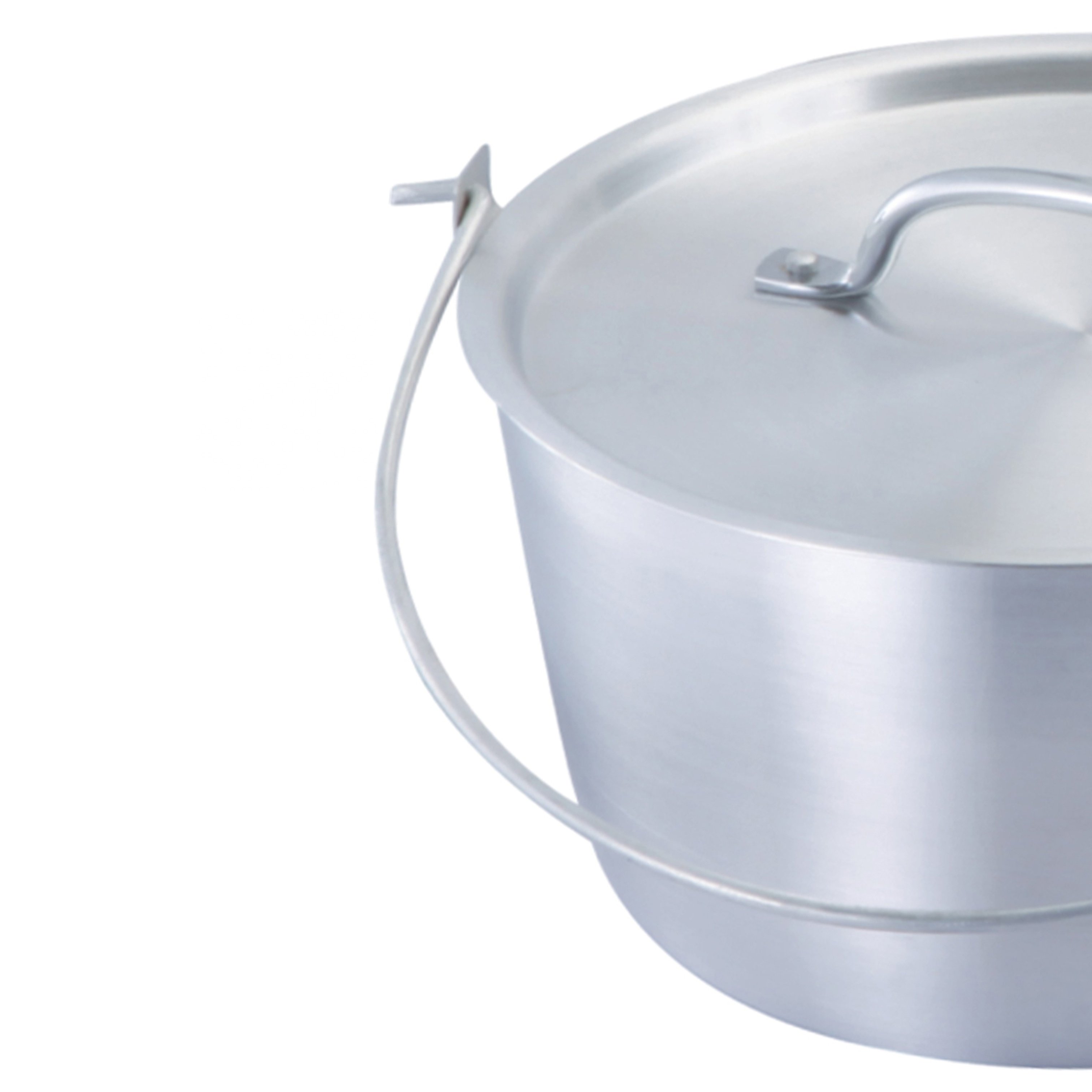 Aluminium Pot Set Sanded Cookware Set with Big Capacity for Home Restaurant