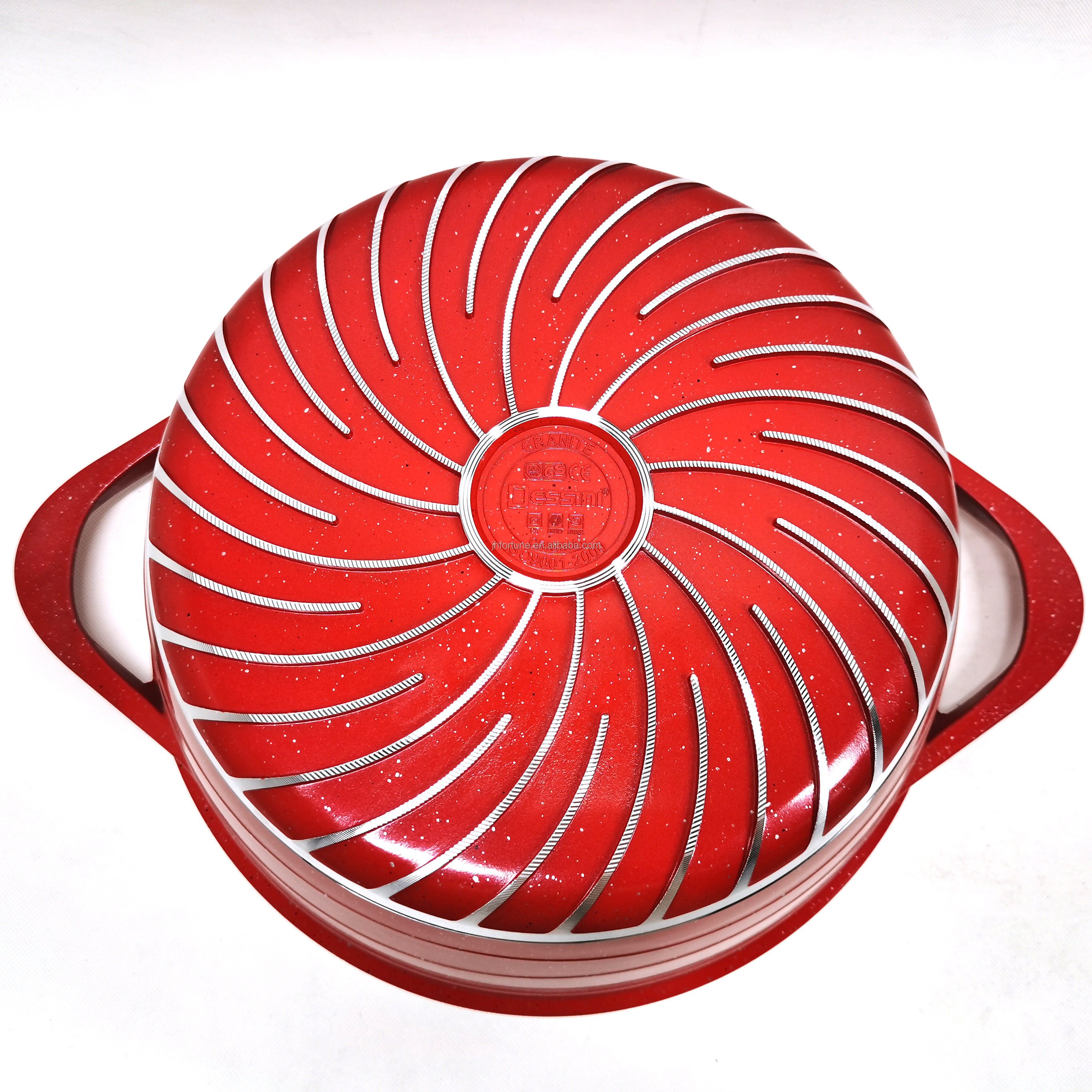 food grade aluminum ceramic 10PCS grill kitchen utensils non stick cookware set with heat resistant painting