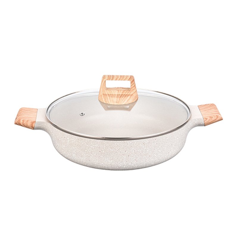 Custom Fry Pan Shallow Casserole kitchen cookware set Sauce pots and pans aluminum pan nonstick cookware sets