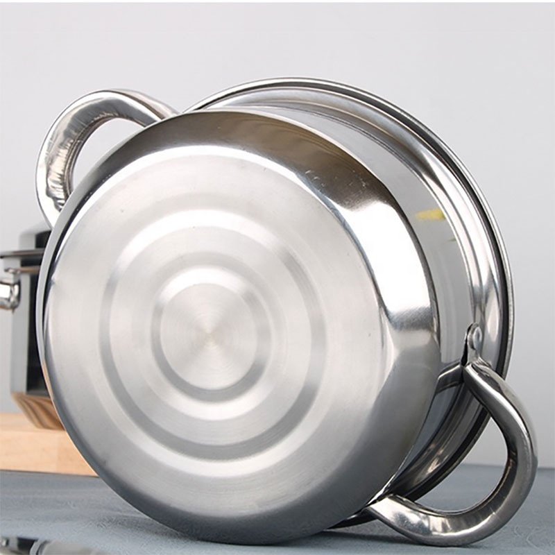 Sell well stainless steel pot set for kitchen multifunction cooking pot sets three-piece soup pot cookware sets