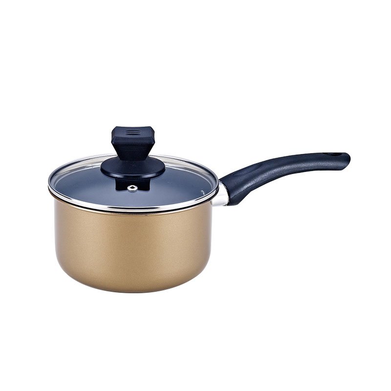 OEM luxury non-stick 3 pieces colored kitchemware cooking none non gold copper stick pot and pans set cookware set