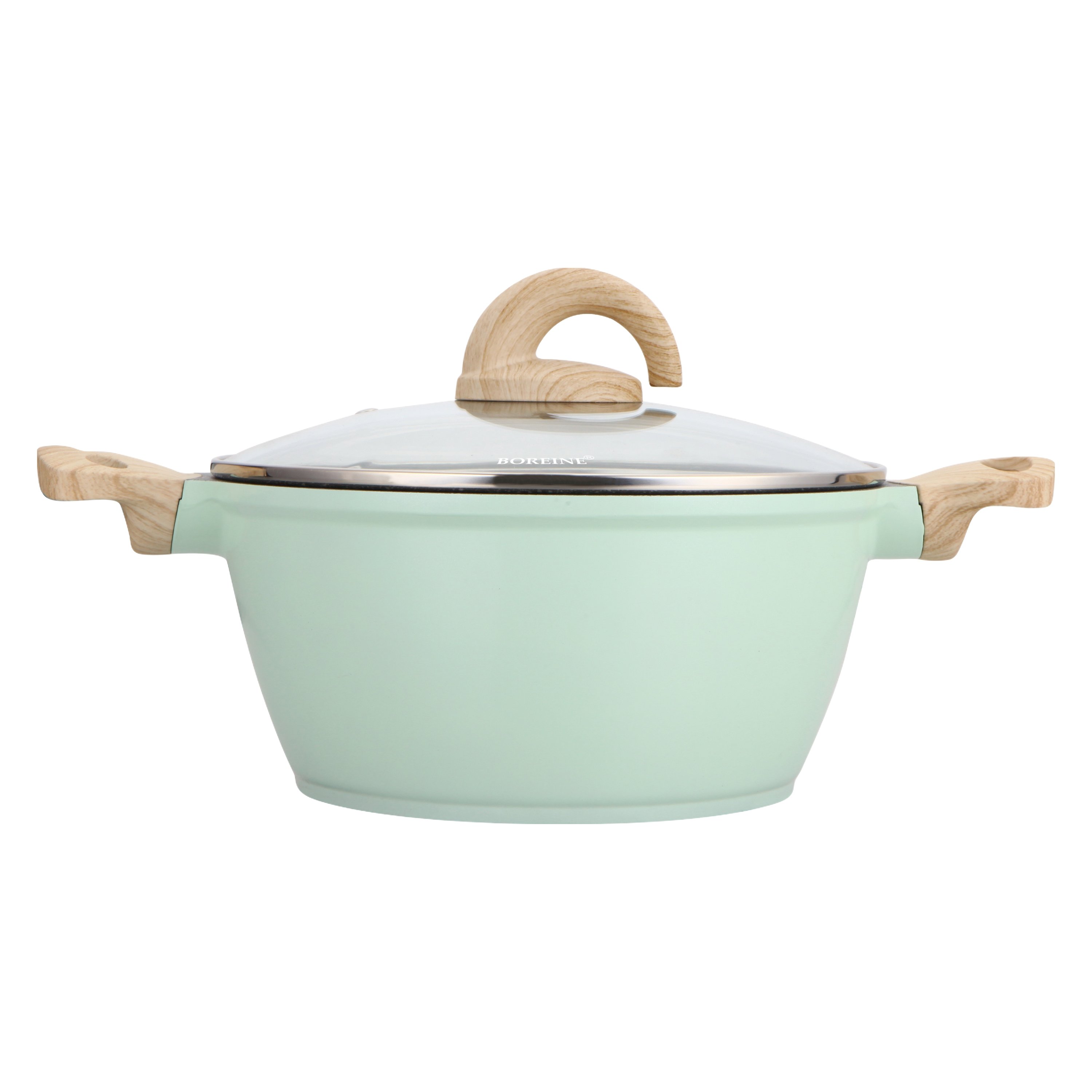 BOREINE Hot Selling Ceramic Coating Die Casting Aluminum Non Stick Cookware Sets Wholesale Casserole