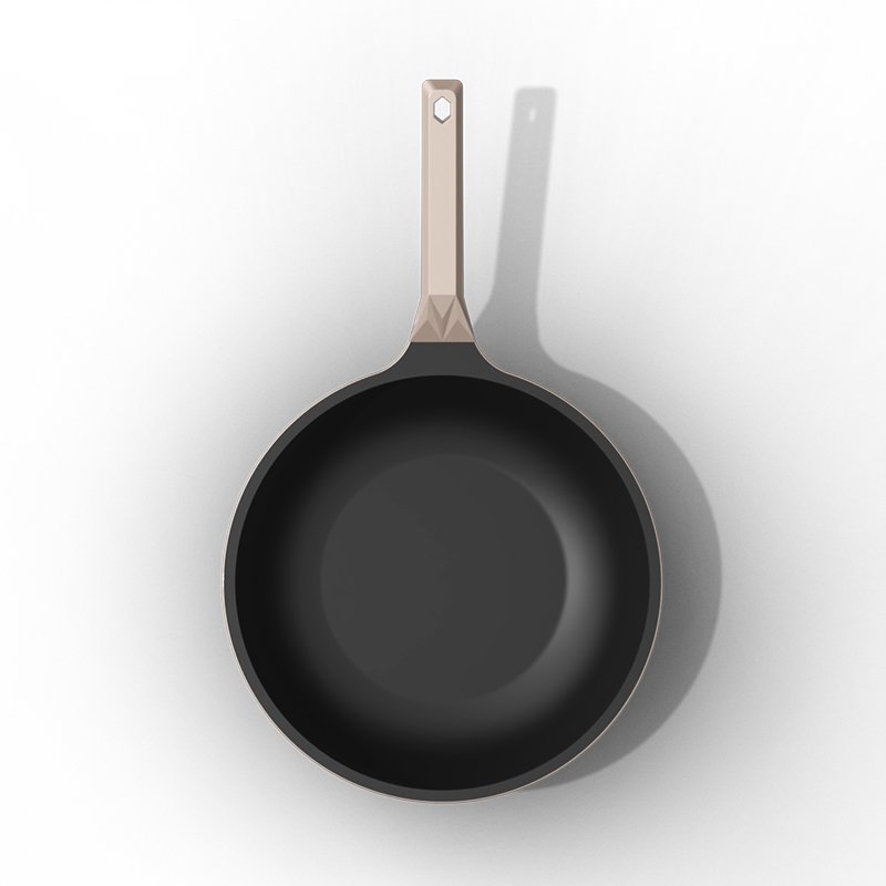 new design triangle diamond shape pots and pans die cast nonstick kitchen wear cookware set