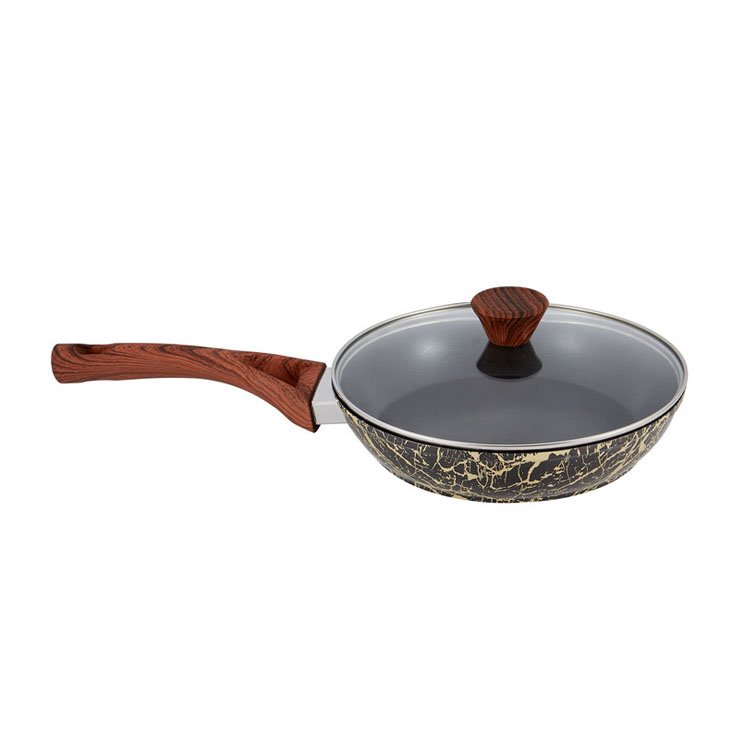 Professional Manufacturer Custom Granite Cookware Set Marble Non Stick Coating Forged Aluminum Cookware Sets