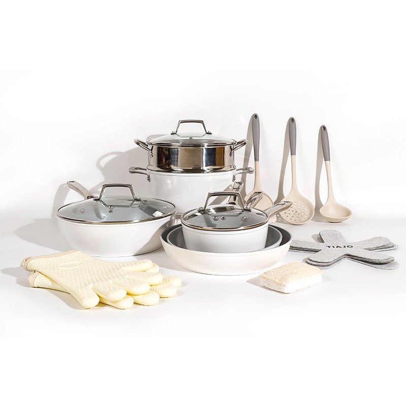 Hot Selling Household Kitchen Cookware Set Made Of Aluminum Alloy Material Durable And Heat-Resistant Cookware Set