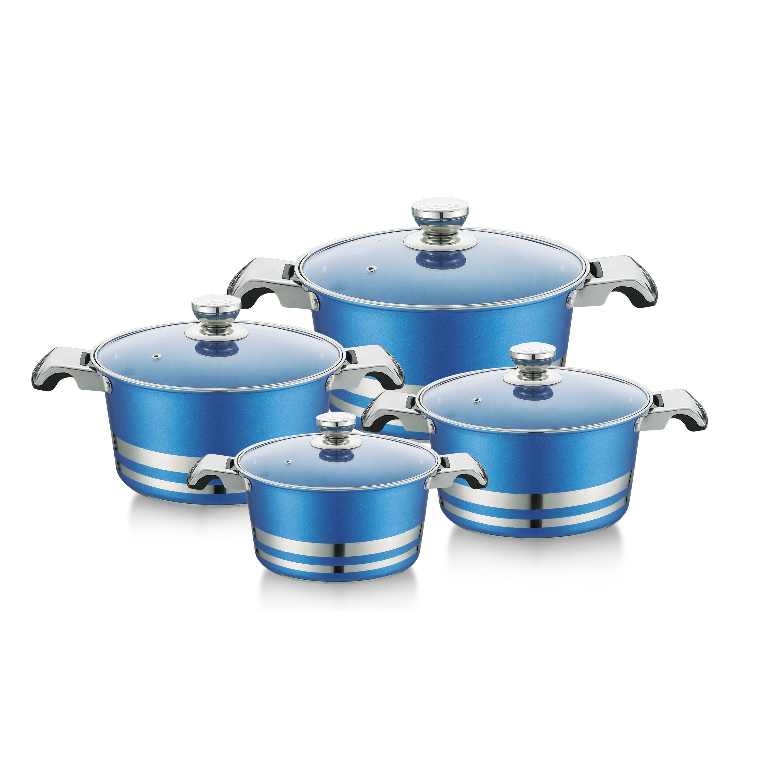 new casserole color pots stainless steel dish set nonstick casserole 6pcs cookware sets kitchenware big cookware set dishes