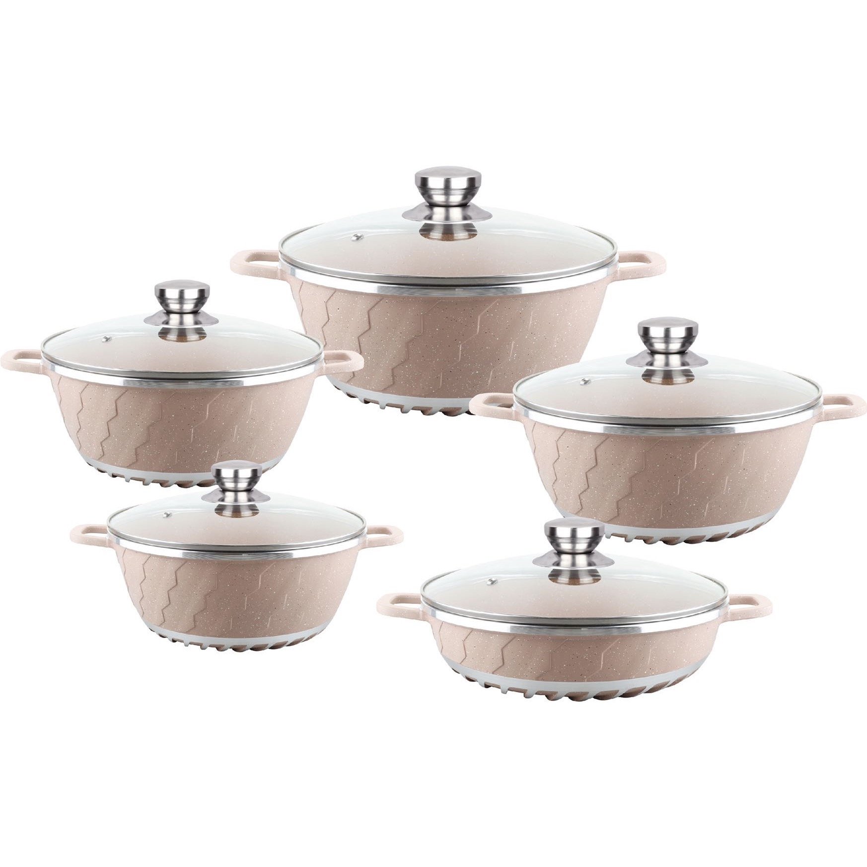 10pcs cookware sets best selling aluminum ceramic die cast new style