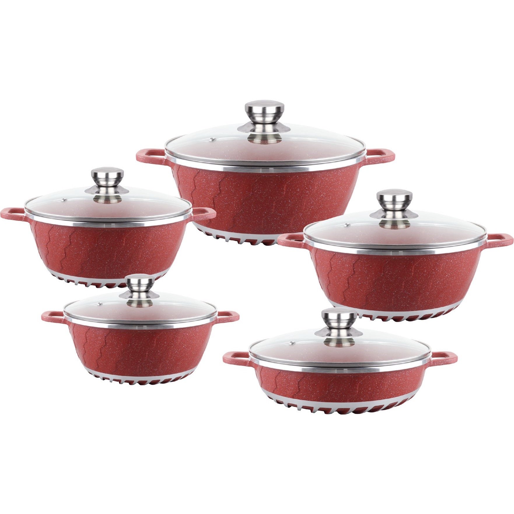 10pcs cookware sets best selling aluminum ceramic die cast new style
