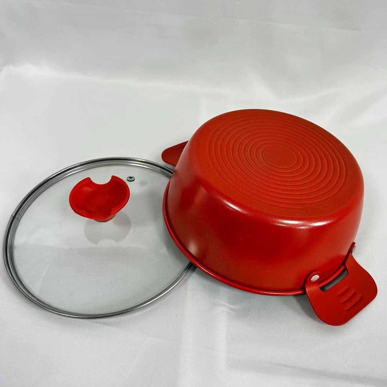 20CM Nonstick Carbon Steel Casserole Cookware Marble Coating Soup Pot Non Stick Cooking Pots