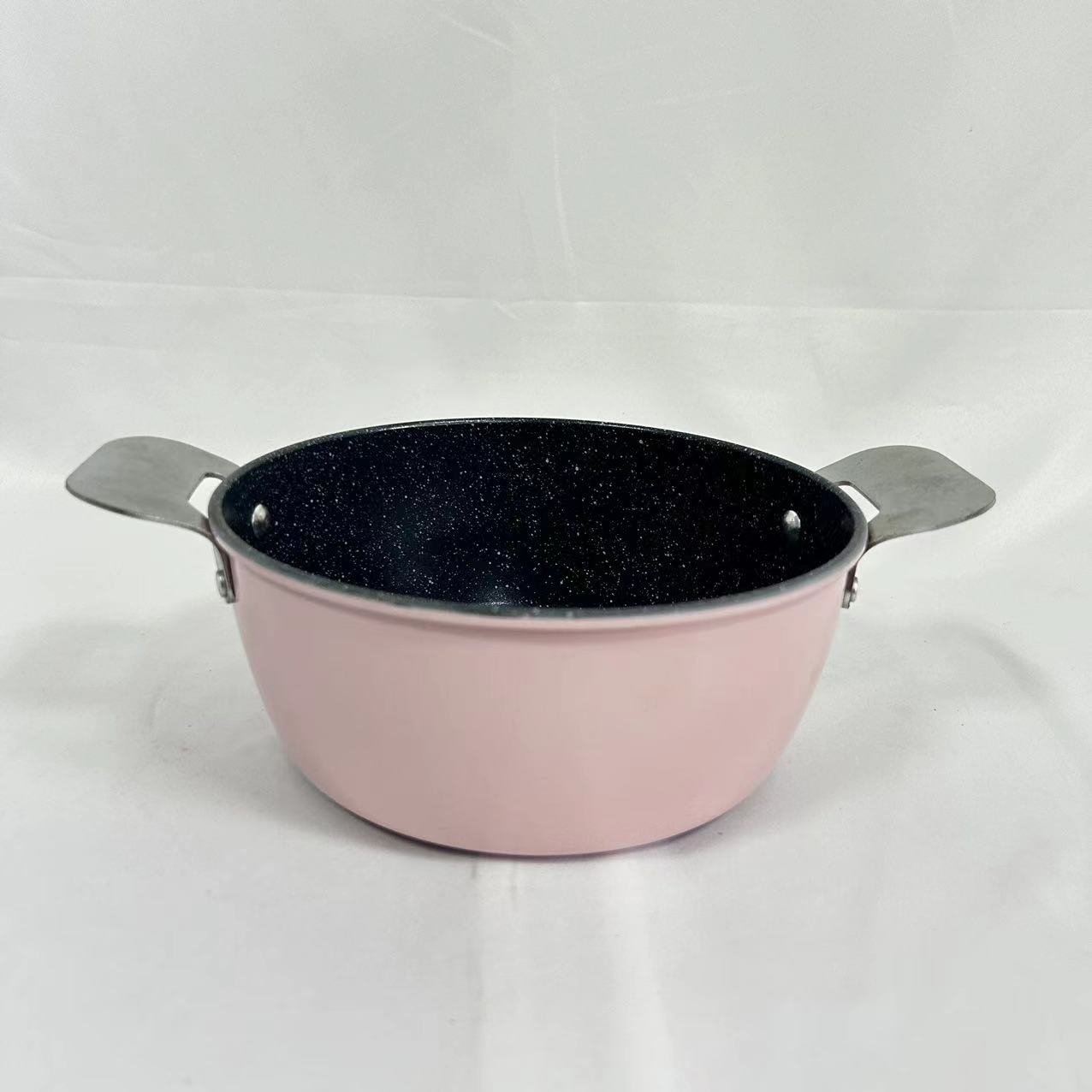 20CM Nonstick Carbon Steel Casserole Cookware Marble Coating Soup Pot Non Stick Cooking Pots