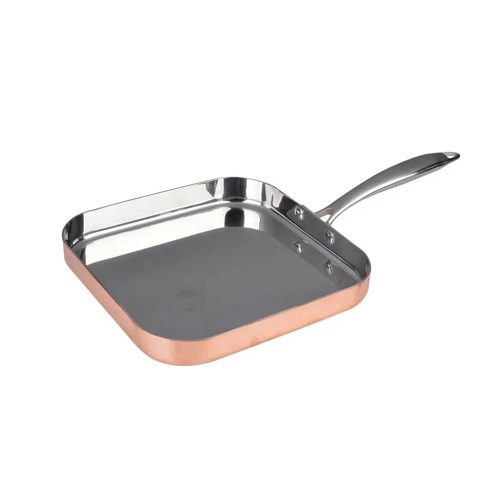 Turkey Triply Copper Roasting Pan With Rack