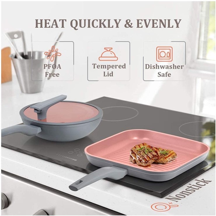 2022 wholesale die cast Aluminum Non Stick Pots Sets Cookware Kitchenware Cooking Kitchen Cooking Pot Set
