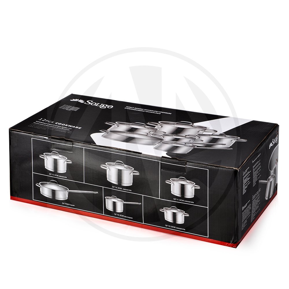 Induction Stainless Steel Cookware set, Masterclass Premium Cookware, Stainless Steel Casserole
