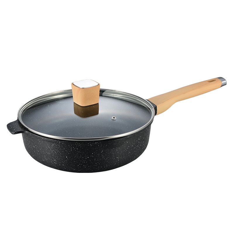 16-Piece Kitchen Cookware Set Aluminium and Glass Pots and Pans Including Casserole for Home Use