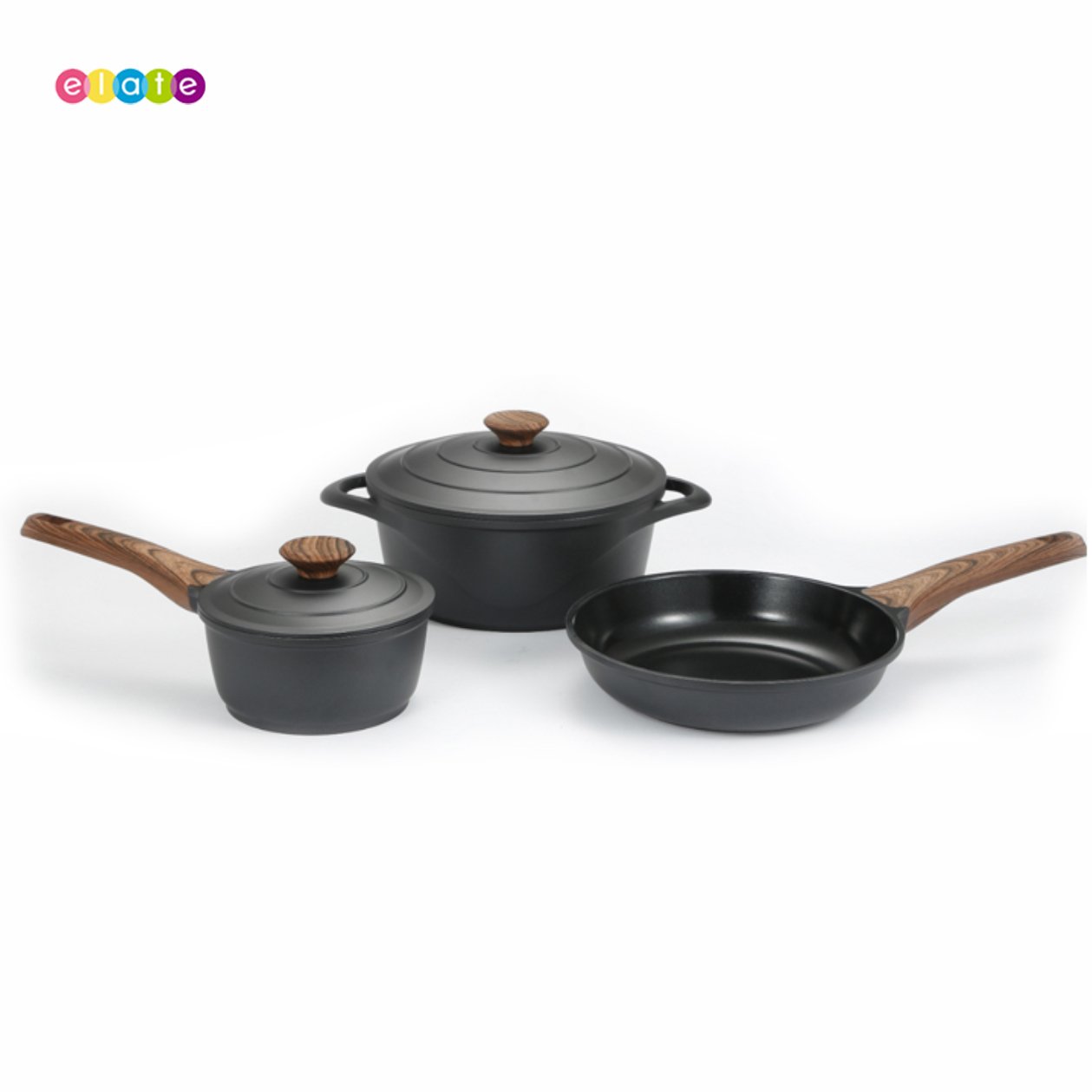 Top Selling Aluminum Nonstick Coating Pan And Pot Large Capacity Soup Pot Kitchenware Cookware Sets