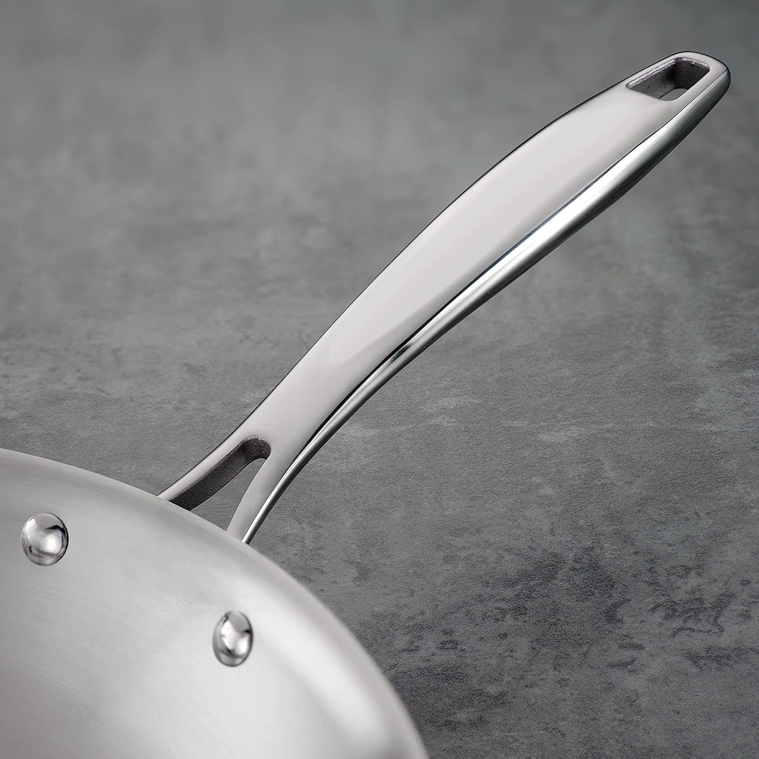 Fry Pan 304 Stainless Steel Tri-Ply Clad 24/26/28cm