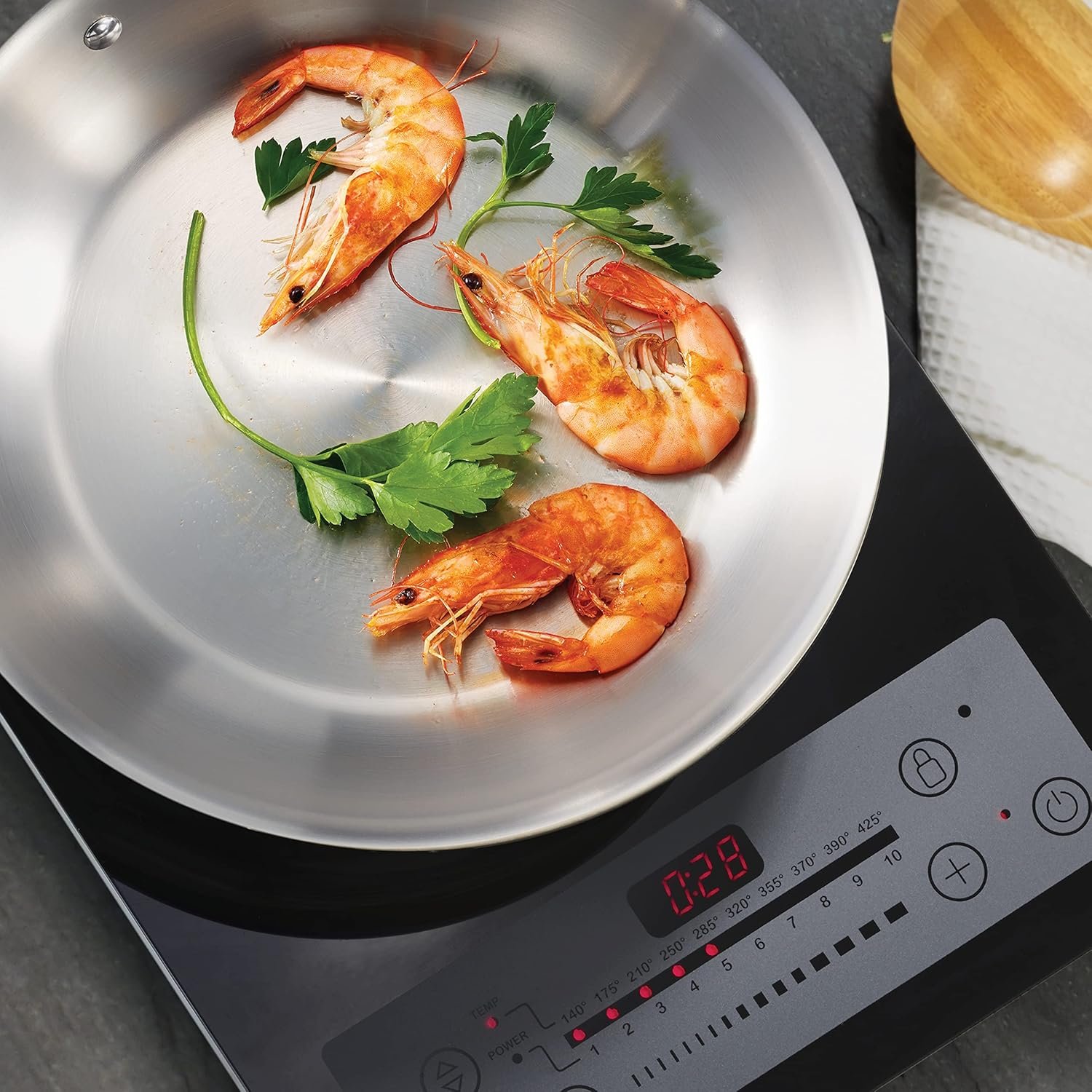 Fry Pan 304 Stainless Steel Tri-Ply Clad 24/26/28cm