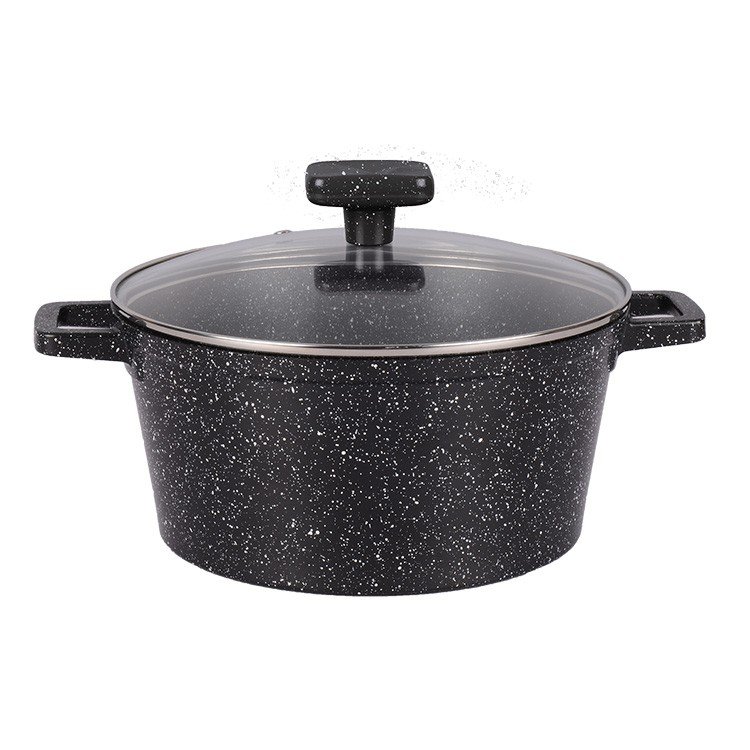 2024 Customizable Die Casting Aluminium Non Stick Dessini 10Pcs Kitchen Cookware Set