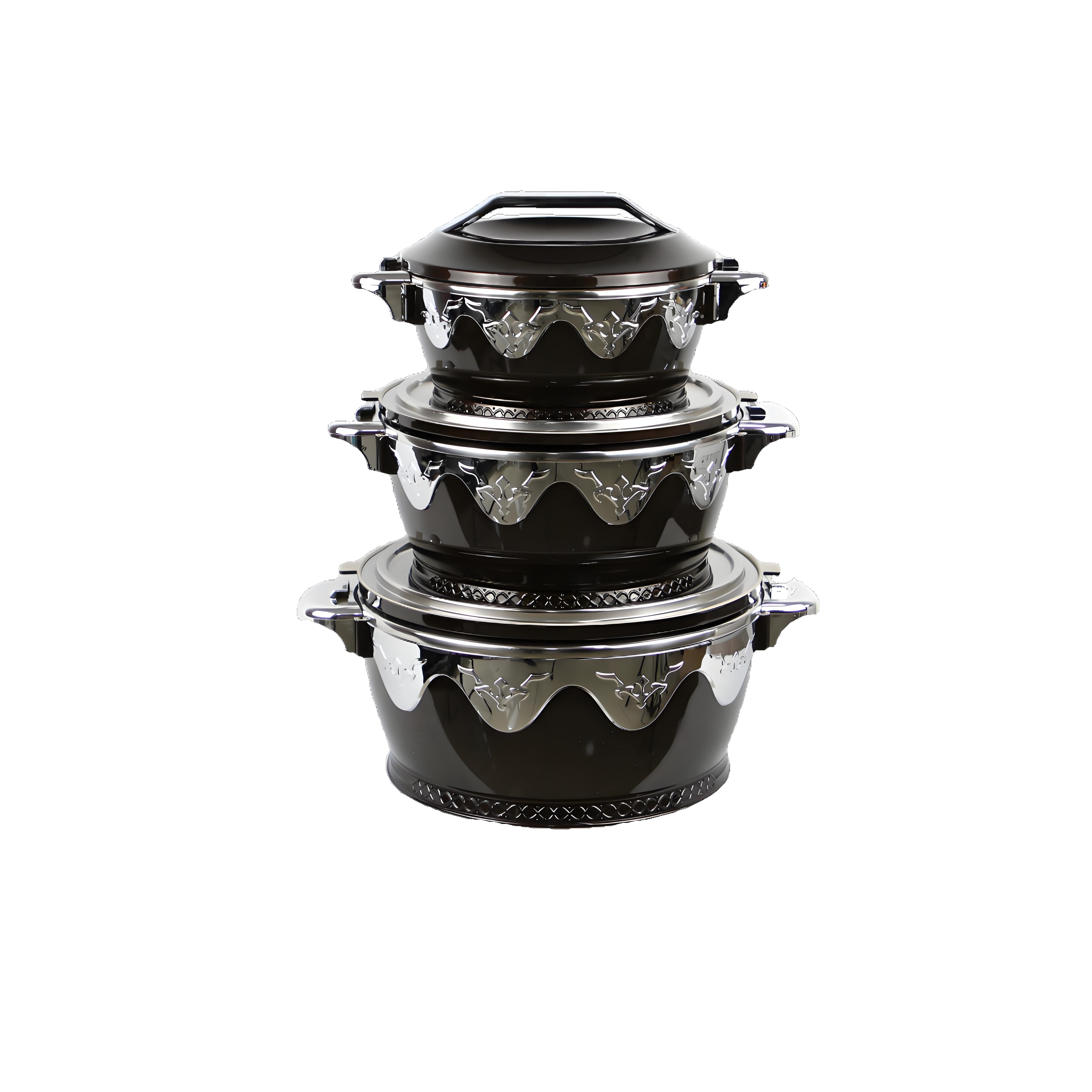 New style Double layer heat preservation ABS printing pot dish set