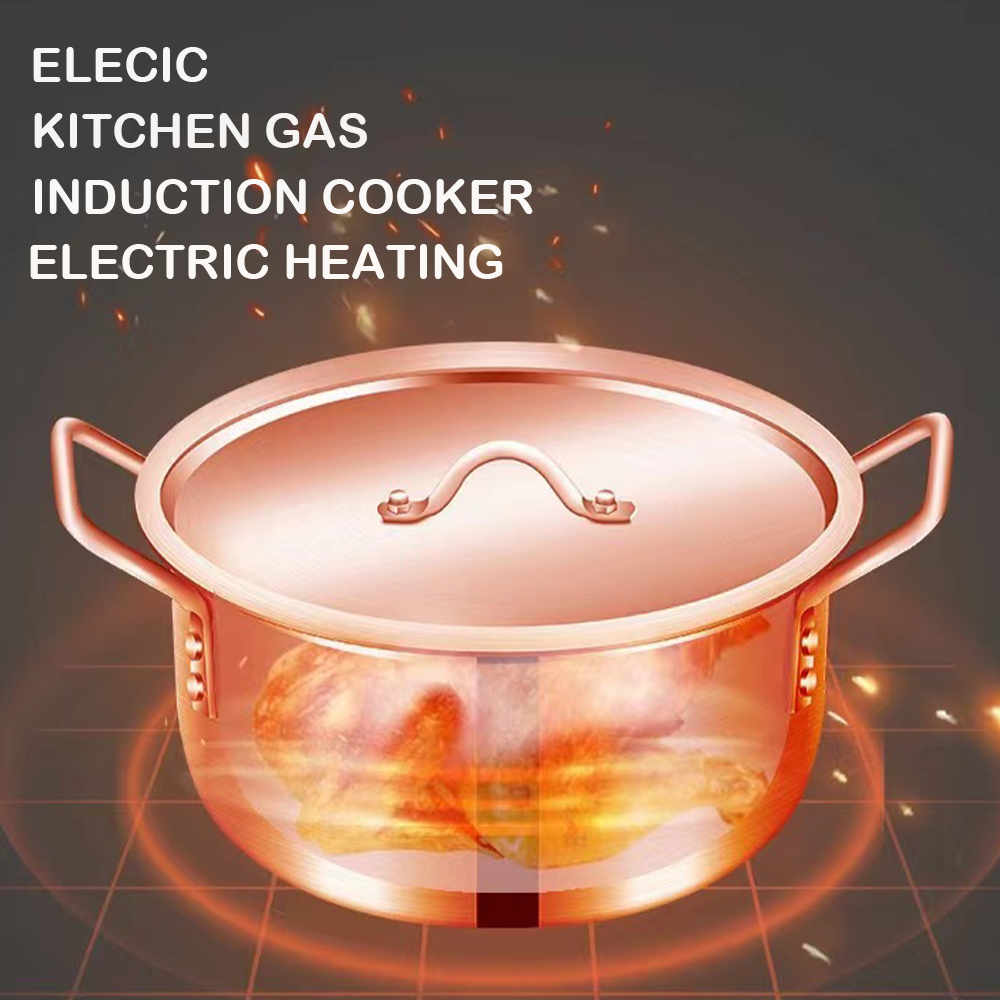 Home Party 14pcs aluminium casserole cookware set Country cooking pot set non-stick cookware cooking pot
