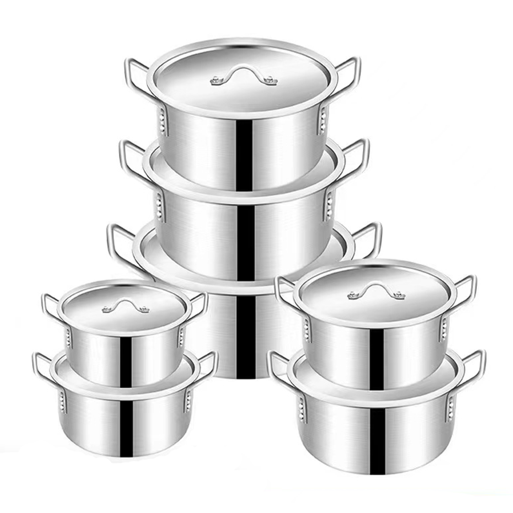Home Party 14pcs aluminium casserole cookware set Country cooking pot set non-stick cookware cooking pot
