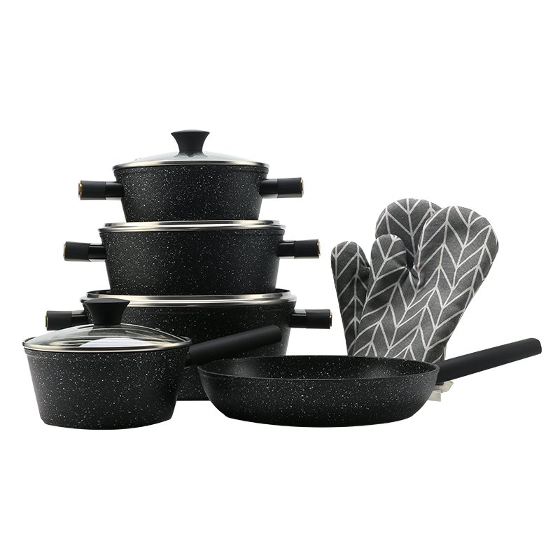Wholesale High Quality German White Nonstick Aluminium Modern Life Cookware Set Cooking Pots