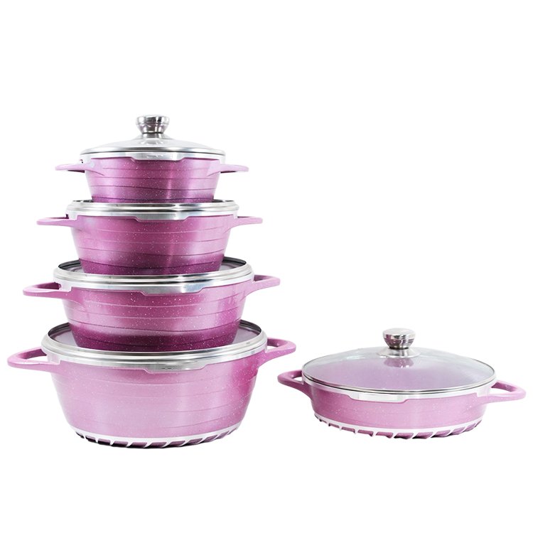 hollas de cocina en rosa kitchen tools gadgets non stick cookware set