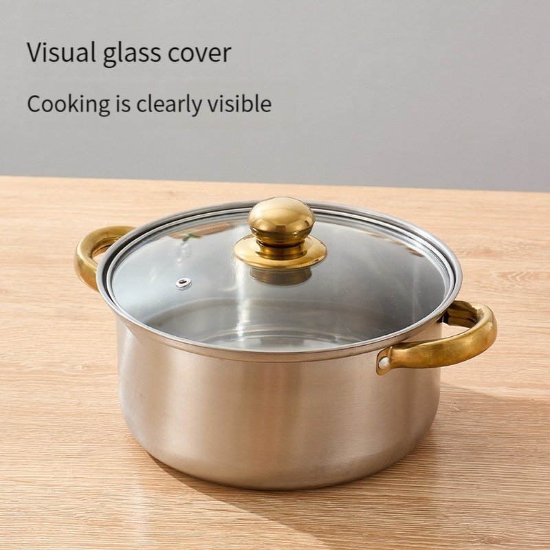 High Quality Stainless steel Cookware Set of 5 Piece Cooking Pot Set Home Kitchen Cookware soup & stock pots