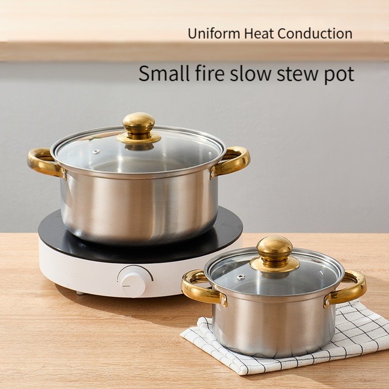 High Quality Stainless steel Cookware Set of 5 Piece Cooking Pot Set Home Kitchen Cookware soup & stock pots