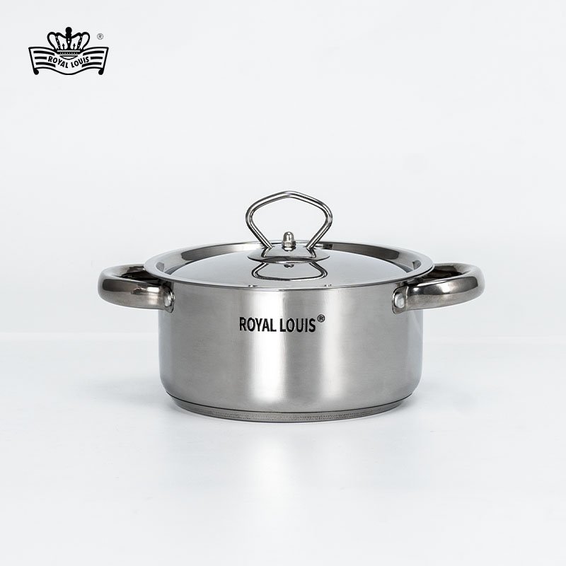 15PCS Stainless steel cookware set kitchen utensils hot selling cooking tools and potsand pans with induction base and color box