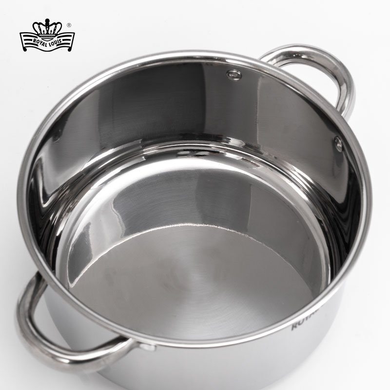15PCS Stainless steel cookware set kitchen utensils hot selling cooking tools and potsand pans with induction base and color box