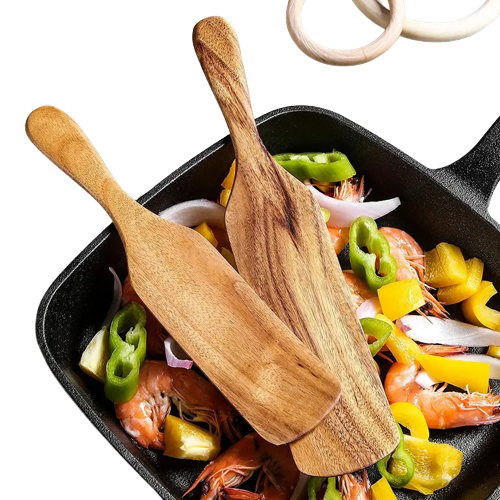 Metier New Arrival Factory Sale Wooden Kitchen Utensils 4 Piece Set Spatula Utensil Sets Natural Teak Wood Kitchen Utensil Set