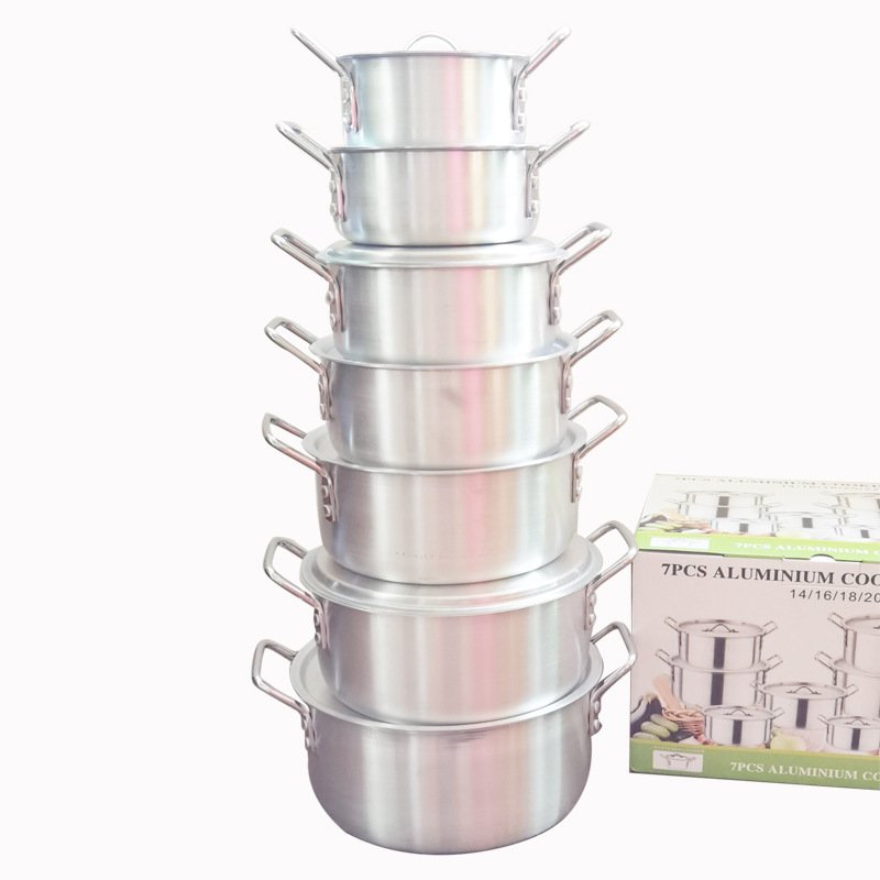 7 pieces of aluminum pot cover cooking aluminum pot cooking kitchenware kitchen cookware cooking