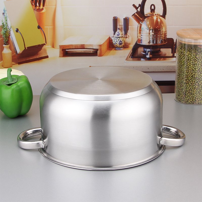 Hot selling 8 PCS stock pot induction casserole camping stainless steel cookware set for the kitchen