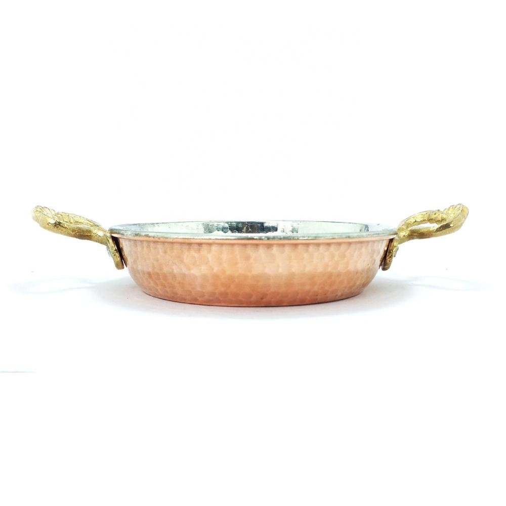 Handmade Copper Pan Honeycomb, Omelette Pan, Skillet, Frying Pan 14-27 cm Tin Plated
