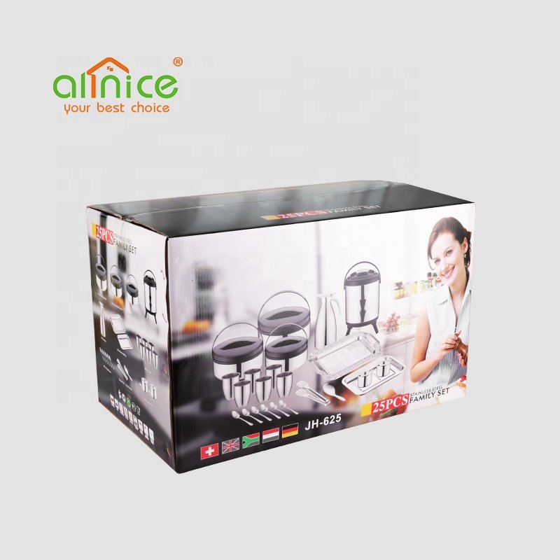 26pcs Stainless Steel Kitchenware Bucket Sets Soup Pot Cookware Set for Family