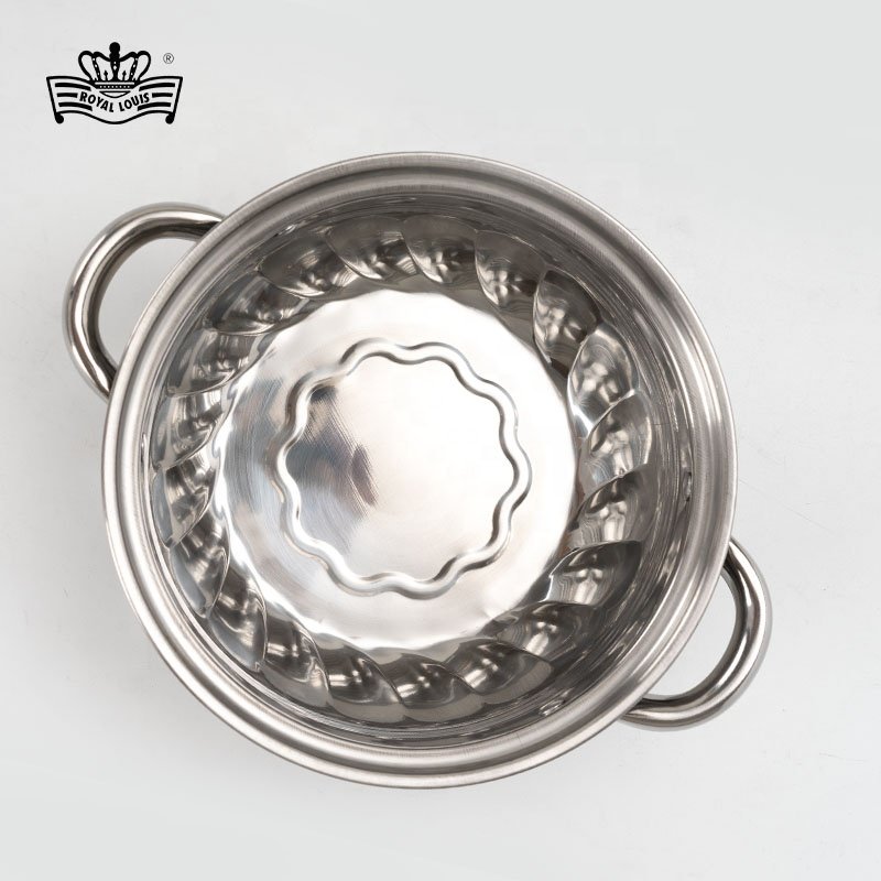 Royal Louis Hot Selling 8 Pcs Cooking Pot Set Stainless Steel Modern Cookware Sets Soup Stock Pots With SS Cover Panela