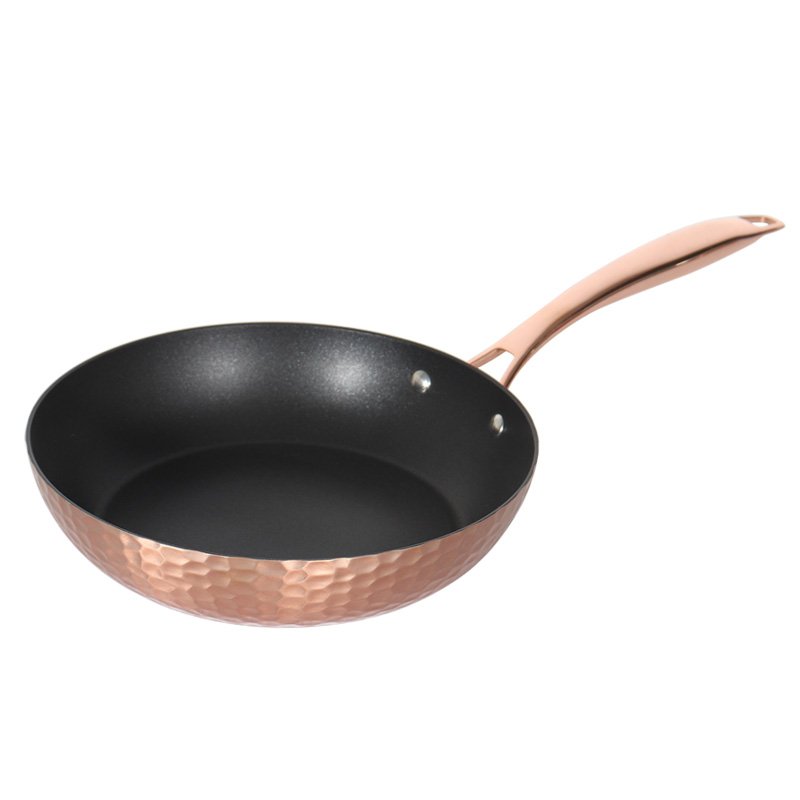 New Style Hammered Copper Non Stick Cookware Set Pot 8 Pieces Copper Cookware Pans and Pots Set