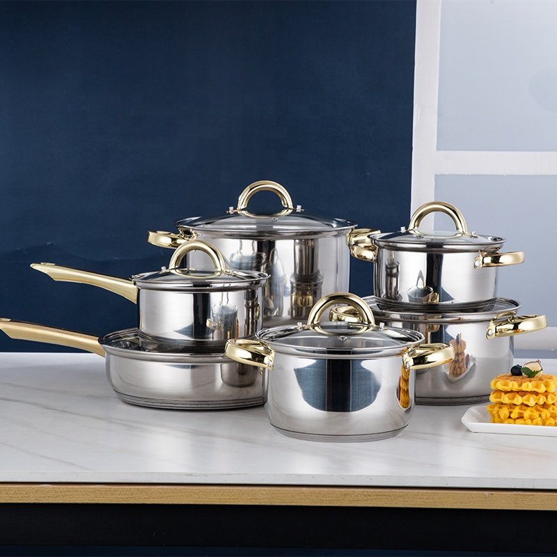 12 pcs cookware set pots and pans non stick kitchen camping cookware sets cooking pot kitchen cookware set