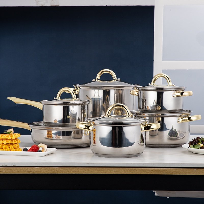 12 pcs cookware set pots and pans non stick kitchen camping cookware sets cooking pot kitchen cookware set