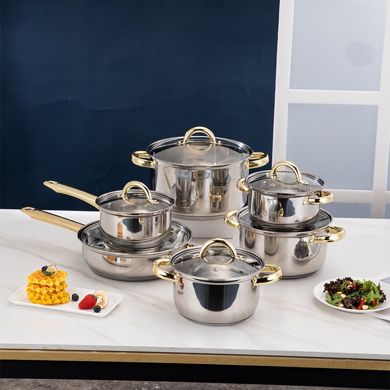 12 pcs cookware set pots and pans non stick kitchen camping cookware sets cooking pot kitchen cookware set