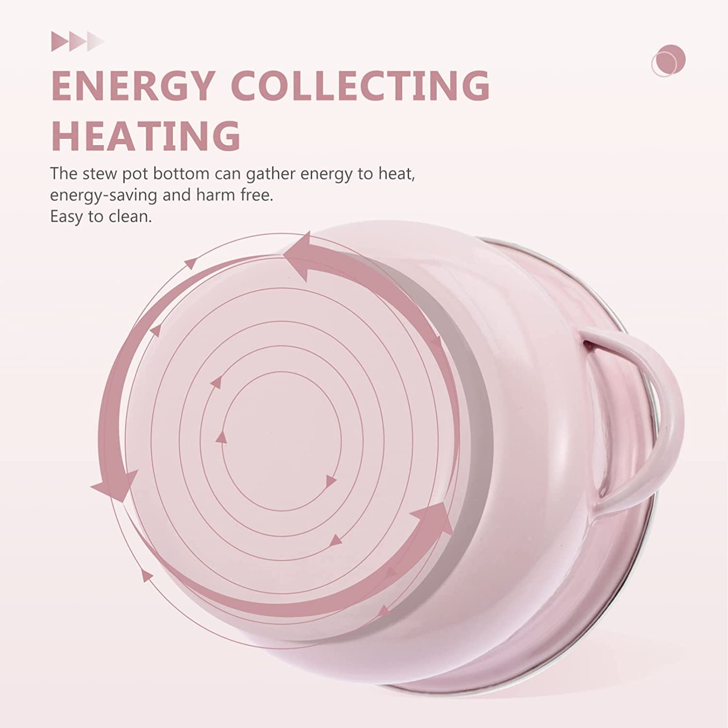 Unique Cute Kitchen Custom Color Enamel Cooking Soup Pots Cast Iron Cookware Pink Enamel Pot With Lid