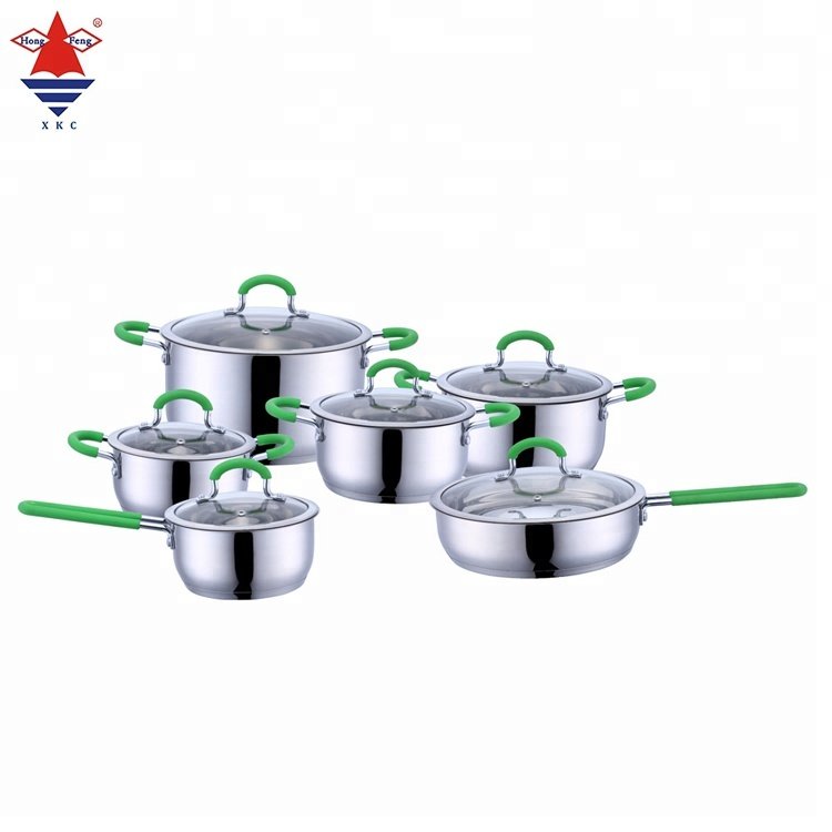 Collocated Freely Oem/odm Kitchen Cookingware Saucepan Casseroles Cooking Pot Set Stainless Steel Cookware Sets