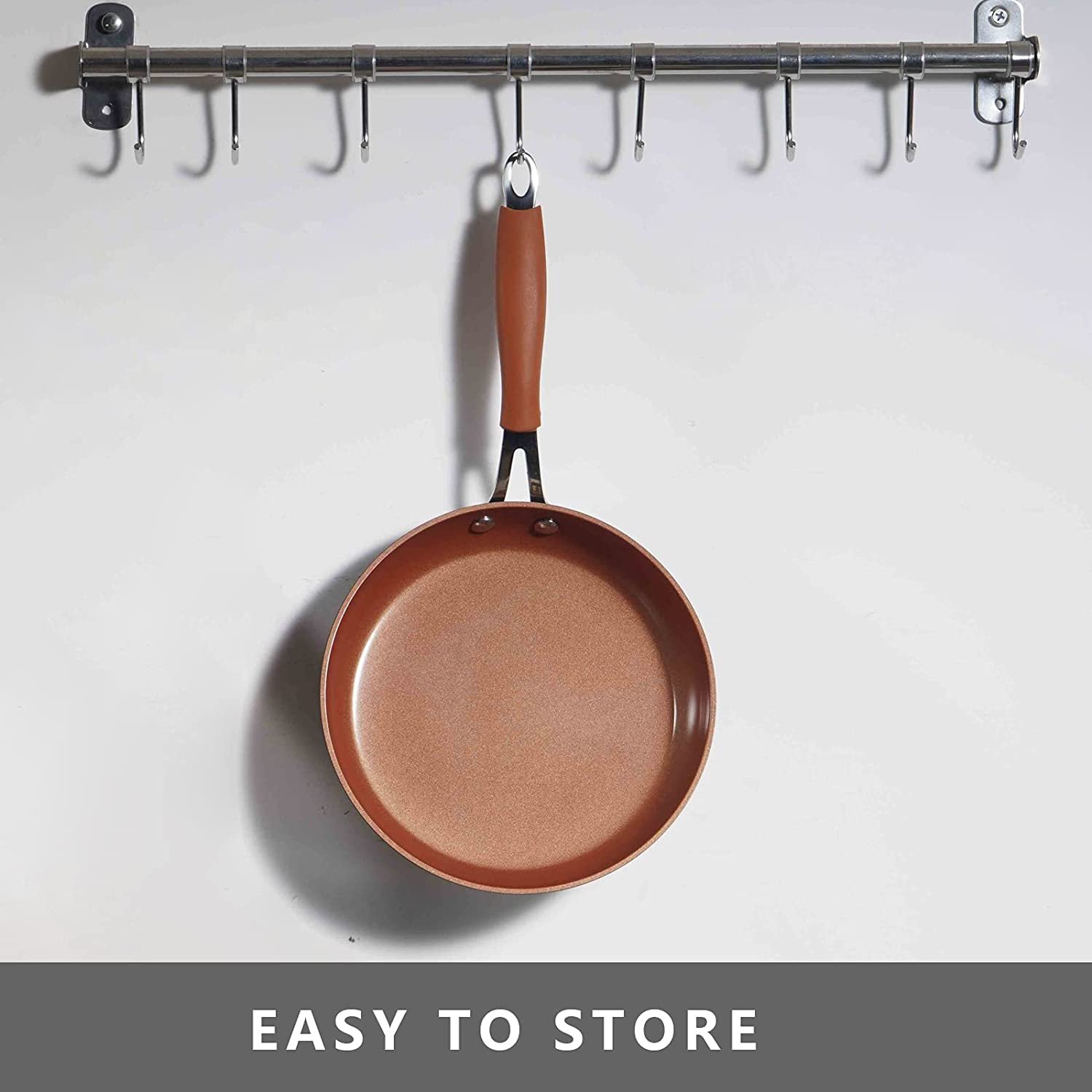 Tmai Hot Selling 9pcs Copper Pressed Aluminium Non-stick Coating Cookware Set